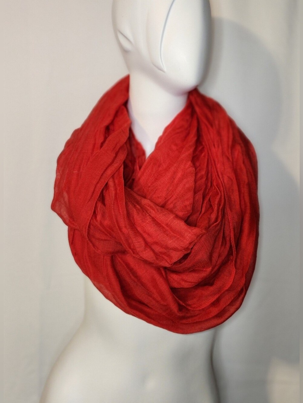 Red Infinity Scarf - Picture 2 of 7